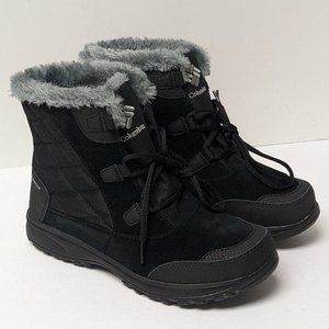 Columbia Ice Maiden Shorty Winter Boots, Black, Women's 9.5 M